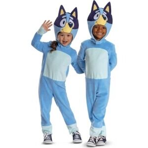 Bluey Toddler Costume Jumpsuit Blue Dog Character Halloween Size M 3T 4T NEW